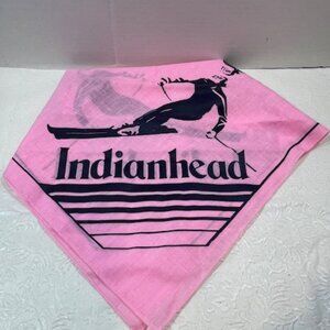 Indianhead Michigan Cotton Ski Scarf Bandana Pink 21"